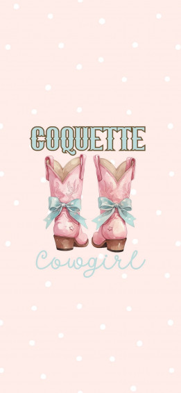 Pink Cowgirl Boots Aesthetic Wallpaper