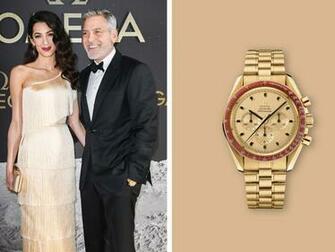 George Clooney S Omega Speedmaster Is Made Out Of Moon Gold Gq