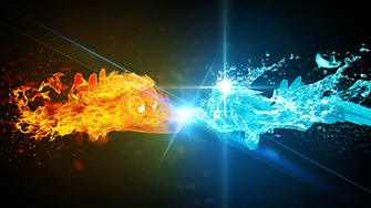 Cool Fire And Ice Wallpaper