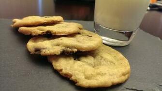 Chocolate Chip Cookies And Milk By Asthetiq