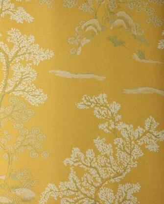Wallpaper Yellow Trees Lov Gold