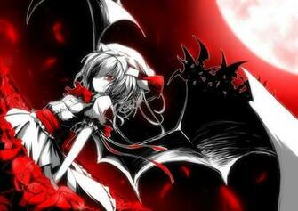 Touhou Vampires Remilia Scarlet Wallpaper Art