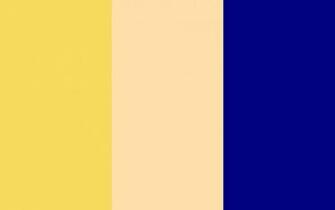Naples Yellow Navajo White And Navy Blue Solid Three Color Background