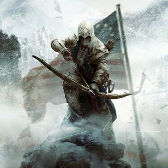 An Amazing Assassin S Creed Iii iPad Wallpaper Featuring Artwork