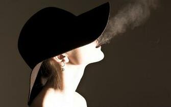 Gangsta Girl Blowing Cigar Smoke HD Wallpaper The Database