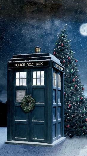 Christmas Tardis Wallpaper iPhone