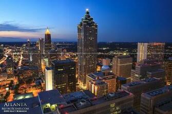 Atlanta S Suntrust Plaza At Night Metroscenes