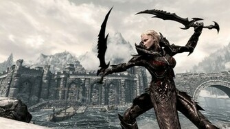 Skyrim Wallpaper Dual Wield