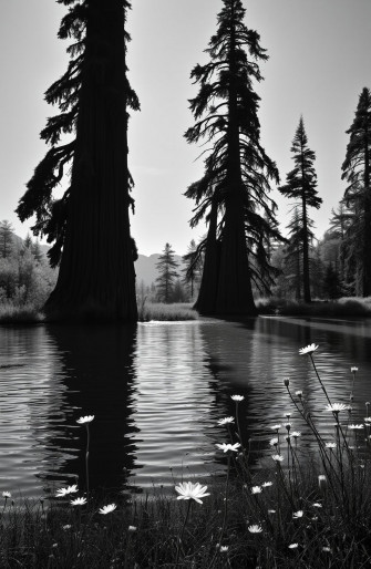 Black And White Nature Wallpaper