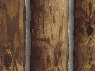 Wallpaper Designer Rustic Log Cabin Brown Wood Wall