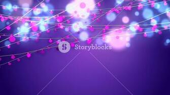 A Merry 3d Illustration Of Christmas String Garlands From Pink