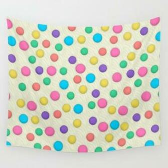 Polka Dots Wallpaper Background Wall Tapestry By Tees2go Society6