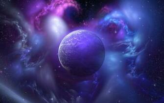 Deep Purple Space Wallpaper iPhone