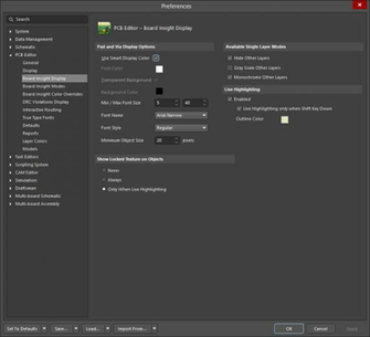 Pcb Editor Board Insight Display Altium Designer User