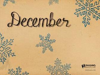 Hand Drawn December Wallpaper Stock Photos