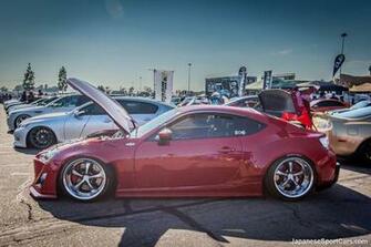 Red Scion Fr S With Rocket Bunny Body Kit And Work Vs Kf Wheels