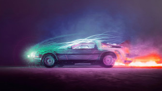 Back To The Future Delorean Car Wallpaper 4k HD Pc 5200f