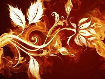 Fire Flowers Wallpaper HD Pulse