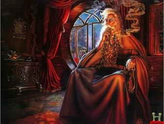 3d Old Man Smoking In Room Wallpaper E Entertainment