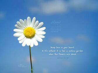 April Love In Your Heart Desktop Calendar Monthly