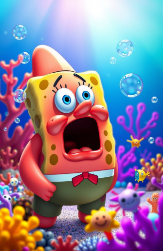 Surprised Patrick Wallpaper