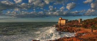 Boccale Castelo Livorno Nuvens HDr 4k HD Wallpaper