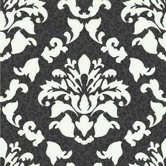 Large Scale White Floral Medallion Damask On By Wallpaperyourworld