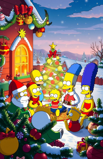 Simpsons Christmas Wallpaper