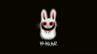 Creepy Bunny Wallpaper Cute Adorable Fluffy Scary