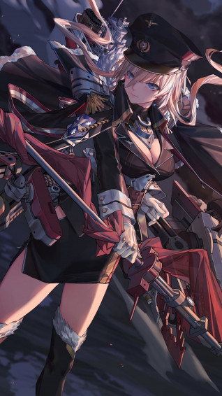Azur Lane Bismarck Anime Girl 4k Wallpaper
