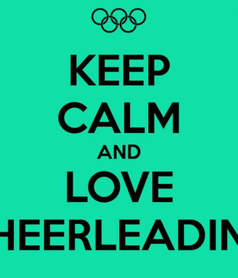 Keep Calm And Love Cheerleading Carry On Image