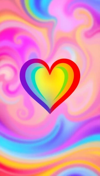 Rainbow Heart Wallpaper