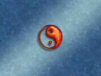 Red Ying Yang Wallpaper Stock Photos