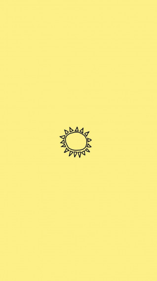 Sun Pastel Background Wallpaper Yellow Aesthetic