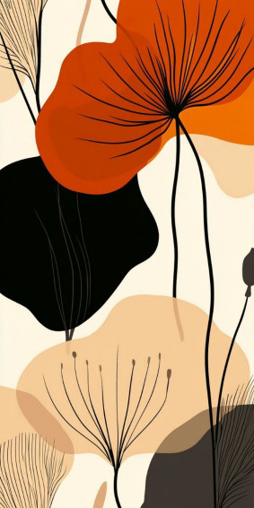 Minimalist Flower Phone Wallpaper