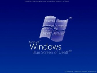 Computer Windows Blue Screen Of Death Desktop Wallpaper Nr