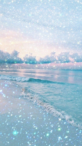 Blue Shine Aesthetic Wallpaper Glitter Beautiful