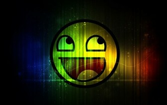 Colorful Smiley Wallpaper Face