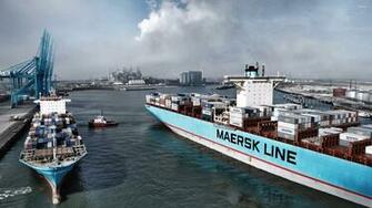 Container Ships In Harbor Wallpaper Photography
