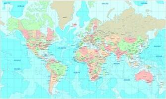 World Map Wallpaper Rustic