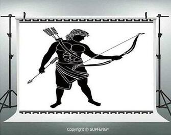 Amazon Background Hellenic Bowman Silhouette Eros Fantasy