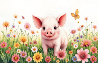 Cute Pig Wallpaper