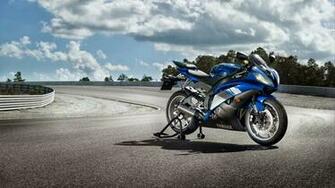 Blue Sports Bike Background Wallpaper Sport HD
