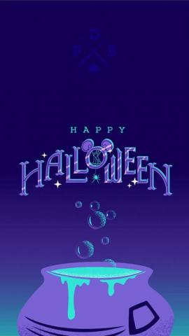 Halloween Cauldron Wallpaper iPhone Android Watch Disney