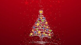 Red Christmas Tree Back To Wallpaper Home