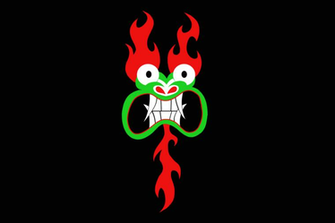 HD Wallpaper Of Aku From Samurai Jack In Plain Black Background