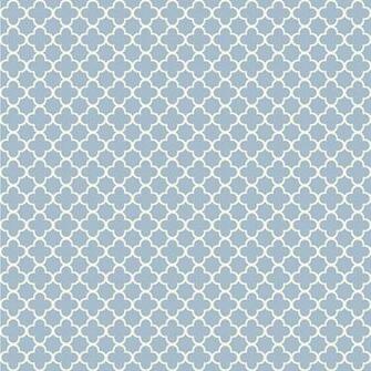 Waverly Classics True Blue And Cream Wallpaper