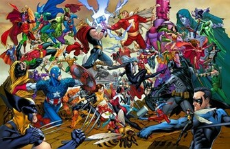Marvel Vs Dc Poster By Deffectx