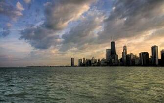 Chicago Skyline Wallpaper Winter
