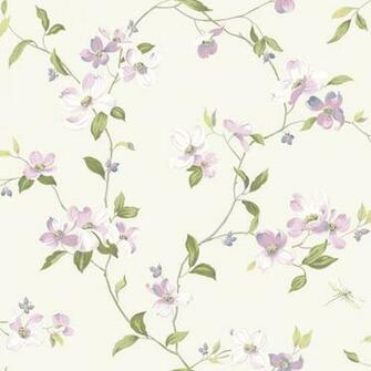 Ashford House Blooms Dogwood Wallpaper Border